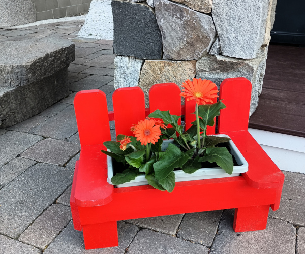 Red Tulip Bench